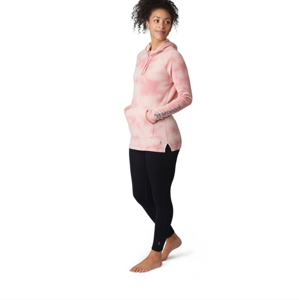 Smartwool Pink Tie-Dye Hoodie Sweatshirt